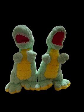2 Glow Guards Light-Up Plush Dinosaur Toy Plays songs tested works Nursery gift
